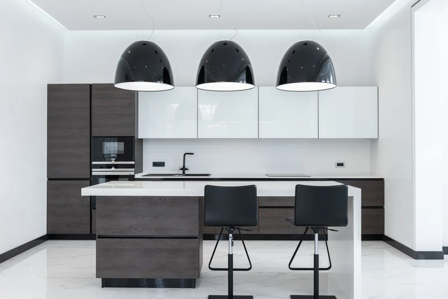 Bright open-plan kitchen with skylight, financed by a Leeds homeowner over monthly repayments